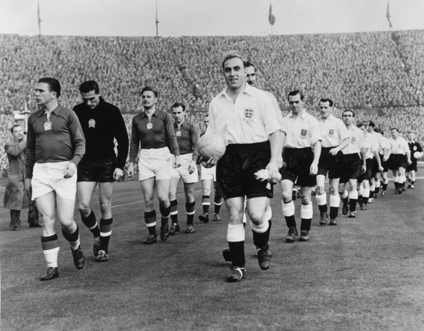 Ferenc Puskas (left), pictured leading Hungary out at Wembley in 1953, inspired the name of the award